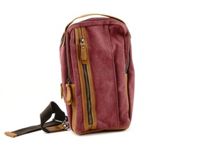 Bolso de Pecho de Lona y Cuero, Bolso Bandolera Clásico para Exteriores, Viajes, Uso Diario para Hombres y Mujeres, Cierre de Cremallera, Moda CSB-0020 - Product Image 4