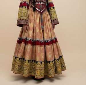 Vestido afgano con logotipo personalizado para mujer, ropa de fiesta informal, vestidos Kuchi afganos, 3 piezas, Salwar Kameez pakistaní para adultos - Product Image 3