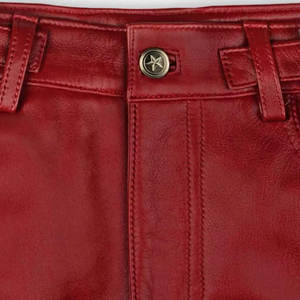 Pantalones de Cuero para Hombre de Alta Calidad, Estilo Casual, Color Sólido, Más Vendidos, Estilo Urbano, Rectos, Ligeros, Cintura Media - Product Image 5