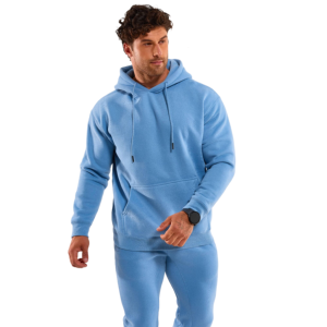 Winter Hooded Sweatsuit <b>Zip</b>-<b>Up</b> Jacket Reflective Jogger Set 100% Cotton Sweat Pant Windbreaker Tracksuits for Men - Product Image 5
