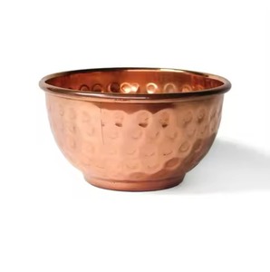 Nouveauté Bol en cuivre métallique élégant Accessoire de maison exclusif de haute qualité pour les occasions de fête - Product Image 4