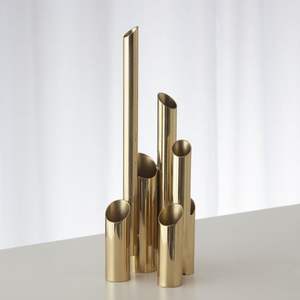 Florero de Metal Artesanal para Decoración Elegante del Hogar, Escritorio de Oficina y Presentación Floral de Lujo - Product Image 2