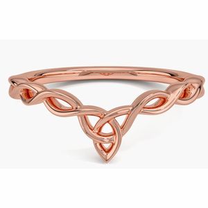 Nouvelle arrivée, bague de mariage ronde en cuivre pur à 100 %, de qualité supérieure, fabriquée à la main, pour femmes, port quotidien moderne - Product Image 4
