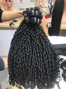 Venta al por mayor PIXIE CURLY Gran Stock 100% Cabello Virgen Paquetes de cabello humano crudo vietnamita de alta calidad con encaje HD - Product Image 5