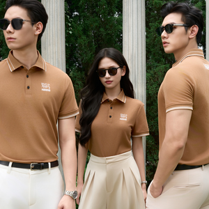 เสื้อโปโลผู้ชายราคาประหยัด ผ้าเนื้อหนา 210 กรัม ทนทาน ระบายอากาศได้ดี พร้อมดีไซน์ตัดต่อสีที่ไหล่ เหมาะสำหรับใส่ทำงานหรือเล่นกีฬา - Product Image 2