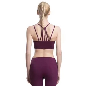Soutien-gorge de sport pour femmes à impact élevé Fitness Running Yoga Tops Cross Back Respirant Sports Bras - Product Image 5