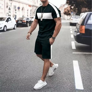 Hommes Tops Shorts Tenue Chemise À Manches Courtes Costume 2-Pièce Ensemble T Chemises 2PC ensembles - Product Image 2