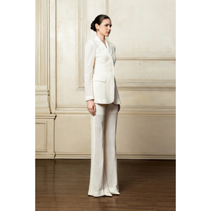 Pantalones de mujer Pantalones acampanados Nadia de calidad premium Ropa de mujer blanca y marrón Tiendas en línea Conjuntos de mujer 2025 de buena calidad - Product Image 1