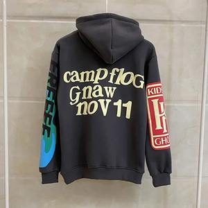 Sudadera con capucha de peso medio para hombre más vendida 50% Algodón 45% poliéster bordado patrón sólido estilo cremallera para Otoño Invierno - Product Image 4