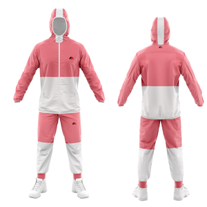 Haute qualité 100% Polyester hommes combinaison de pluie à manches longues à capuche Sports d'hiver lavable 3D Varsity veste avec col montant - Product Image 1