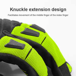 Gants de travail de sécurité pour champs pétrolifères robustes en cuir de vachette TPR Knuckles ignifuges Anti-Impact Caractéristiques anti-coupure haute performance - Product Image 5