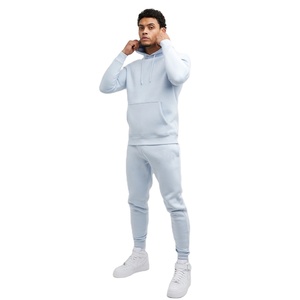 Ensemble 2 pièces slim fit, vêtements de sport décontractés personnalisés, survêtements légers de haute qualité, survêtements d'entraînement en molleton technique uni - Product Image 4