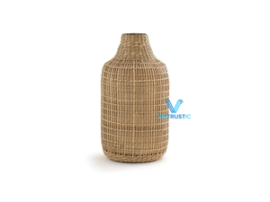 Vase en jonc de mer de haute qualité pour la décoration intérieure Cylindre rond Durable Bougie tissée à la main Pots Plaques - Product Image 4