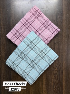 Tela de algodón de calidad de exportación Dobby Check Slub textil suave y transpirable para la fabricación de prendas de vestir - Product Image 3