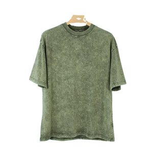 Best Wholesale Pakistan Manufacturer High Quality 100% Cotton Men's Acid Wash T-Shirt Unique Design Custom Made Fitness Knitted - Product Image 1