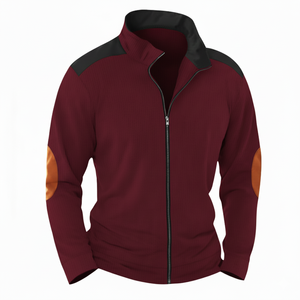 Veste universitaire pour hommes |   Veste de survêtement streetwear |   Corps en mélange de laine |   Production OEM en gros - Product Image 4