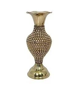 High Quality Golden Finished 2 Flower <b>Vase</b> <b>Set</b> Latest Enamelware Decorative Metal <b>Vases</b> for Home Decoration Durable and New - Product Image 4