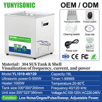 Mesin Pembersih Ultrasonik Industri Listrik YL OEM 40/120kHz Dual Freq Cavitation Washer untuk Perhiasan Cincin Berlian