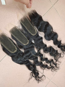 Extensions de cheveux vietnamiens vierges 100% de haute qualité dentelle HD ondulée naturelle 2x6 fermetures tailles 22in 24in 26in brut du Vietnam - Product Image 2