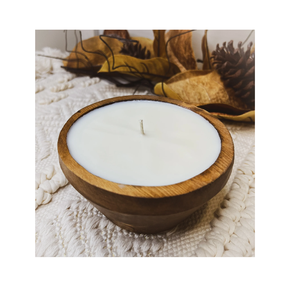 Soporte de madera para velas, regalos de Navidad, cuenco de madera decorativo para velas, cuencos de madera para hacer velas - Product Image 2