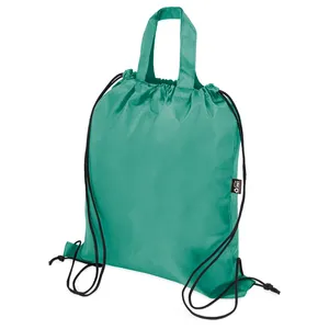 Zaini sportivi con coulisse in RPET Plazz: Borsa promozionale sostenibile per gadget - Product Image 1