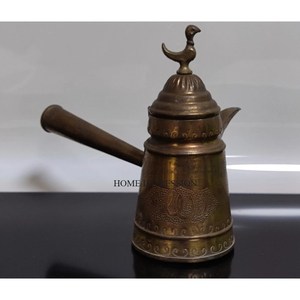 Arabic Tea <b>Pot</b> Kettle Gold Plated Finishing Solid Brass Metal Tea Container Dallah for Kitchen Catering Usage Items In Low Price - Product Image 1