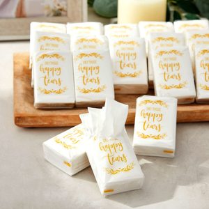 <strong>Wedding</strong> Facial <strong>Tissue</strong> Souvenirs for Guests Welcome Bag Party Favors Happy Tears Pocket <strong>Tissues</strong> Bulk <strong>Wedding</strong> <strong>Tissues</strong> Packs - Product Image 3