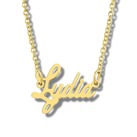 Collier personnalisé avec nom pour femmes, pendentif en acier inoxydable, collier personnalisé avec nom