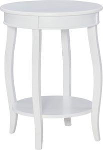 Super Quality White Color <b>Round</b> Wooden Coffee <b>Table</b> Curved Legs for Living Room Furniture Available for Corporate Offices - Product Image 2