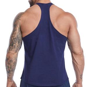 2026 Hot Selling Design New Plain <b>Gym</b> <b>Vest</b> Custom Bodybuilding tank Tops for <b>Men</b> - Product Image 3