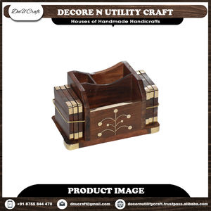 Antique <b>round</b> Sheesham Wood Coaster Set Handcrafted Novelty Design for <b>Table</b> Use Home Decor or Kitchen <b>Mats</b> & Pads - Product Image 5