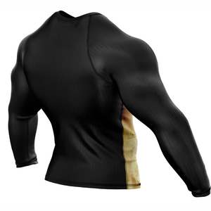 Qualité supérieure MMA Rashguard BJJ Compression Shirt Gym Fitness Grappling Wear Logo personnalisé Sublimation Fight Gear - Product Image 5