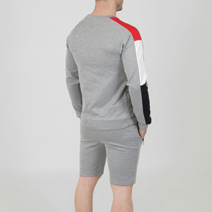 Logo personnalisé Ensemble de shorts de survêtement d'été au design tendance personnalisé Ensemble chemise à manches et short à col rond pour hommes - Product Image 6