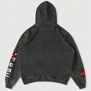 Sweat à capuche personnalisé pour hommes Sweats à capuche d'équipe personnalisés pour les vêtements de travail Collèges Broderie Strass Accent Expédition mondiale rapide - Product Image 2