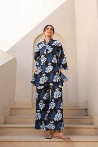 ชุดเสื้อกางเกงสองชิ้นพิมพ์ลายสำหรับผู้หญิงคุณภาพสูง - Product Image 5