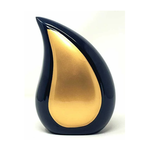 Latest Design Tear Drop Shape Customized Cremation Urns Brass Metal <b>Keepsake</b> Adult Ashes Cremation Urn for Sale - Product Image 5