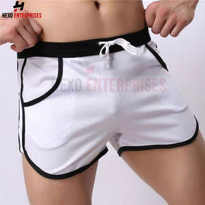 Pantalones cortos de fitness para hombre al por mayor personalizados con bolsillos, ropa de calle, pantalones cortos de fitness cómodos de algodón para hombre al por mayor - Product Image 4