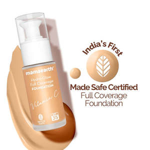 Fond de teint couvrant avec vitamine C et curcuma - 30 ml Crème mate éclatante pour peaux foncées - Product Image 1