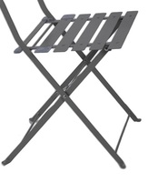 Ensemble de table et chaises pliantes en fer durable pour 4 personnes, design moderne, écologique, imperméable, portable, pour l'extérieur, les hôtels, les cours