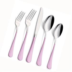 Cubiertos de acero inoxidable Ideal para cocina, mesa, café, uso doméstico, mango de Metal, juego de cubiertos de 4 cucharas, tenedor, cuchillo, plateado - Product Image 6