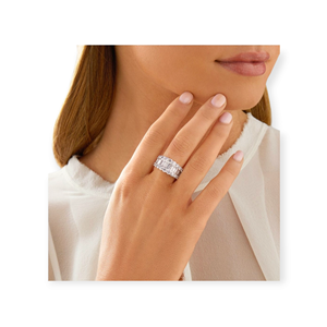 แหวนทองสายรัดนิรันดร์สำหรับผู้หญิงได้รับการรับรองจากอีจีไอสำหรับงานแต่งงานและงานครบรอบเพชรธรรมชาติที่เติบโตและเป็นธรรมชาติ - Product Image 1