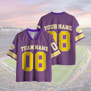 Camiseta de fútbol 100% algodón personalizada para hombre, camiseta de fútbol de alta calidad con gráfico bordado, Camiseta de punto de talla grande de gran tamaño - Product Image 1