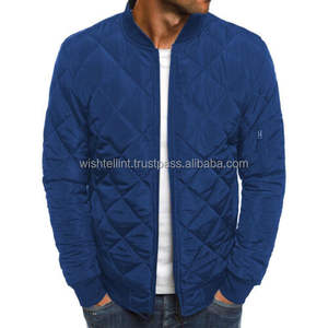 Blouson Bomber matelassé pour homme, décontracté, zippé, chaud pour l'hiver, col montant, broderie, haute qualité, style urbain - Product Image 2