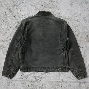 Chaqueta de alta calidad para hombre, chaqueta vaquera con cremallera completa, chaqueta vaquera vintage personalizada con lavado ácido desgastado, chaqueta universitaria de Detroit - Product Image 4