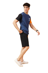 T-shirts anti-rides à logo personnalisé pour hommes Conception en satin de coton 100% Manches courtes Panneau multi-blocs Options de conception personnalisables - Product Image 5