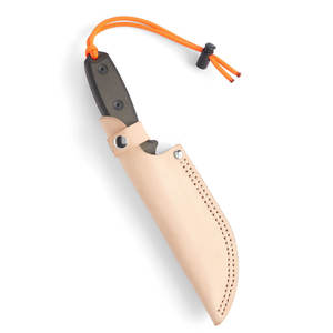 Étui à couteau en cuir robuste, cuir pleine fleur épais, housse de couteau pour bushcraft, camping, randonnée et tâches de plein air, fabrication - Product Image 1