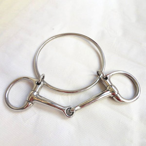 Mèches d'équitation en acier inoxydable PF-122 Offre Spéciale pour les courses de chevaux Mèches de bouche d'entraînement axées sur la sécurité Produit de soin des chevaux - Product Image 5