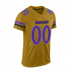 Jersey de fútbol de alta calidad, Jersey cosido de malla impresa transpirable, Jersey de fútbol americano de manga corta para jóvenes - Product Image 2