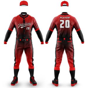 ชุดยูนิฟอร์มเบสบอลพิมพ์ลายตามสั่งจากโรงงานโดยตรง บริการ OEM รับผลิตจำนวนมาก รองรับการสั่งซื้อจำนวนมากสำหรับทีมมืออาชีพผู้ใหญ่ ผลิตจากโพลีเอสเตอร์ 100% - Product Image 6