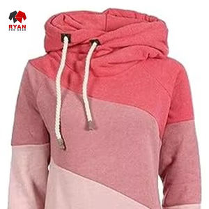 เสื้อกันหนาวมีฮู้ดสำหรับผู้หญิงเสื้อฮู้ดแบบสตรีทโอเวอร์ไซส์เปิดไหล่ตกโลโก้ออกแบบได้ตามที่ต้องการ - Product Image 6